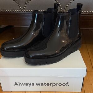 Cougar Glossy Black Waterproof Boots